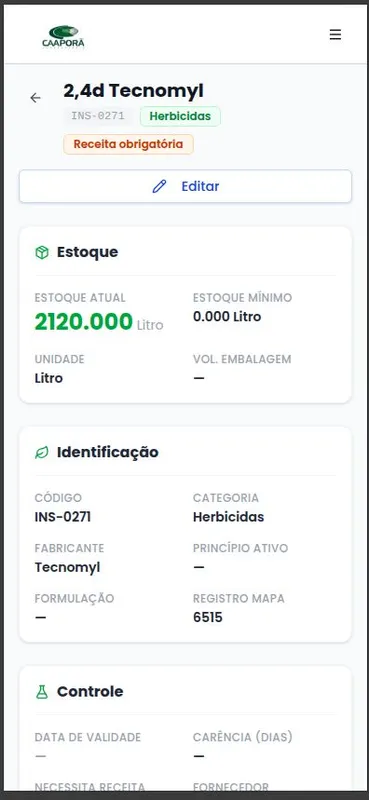 Sistema de Gestao Agricola