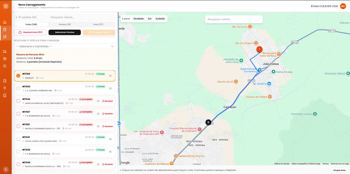 🚀 Apresentando o 3D-Loading-Sim: Revolucionando a Logística de Cubagem e Roteirização! 📦🚛