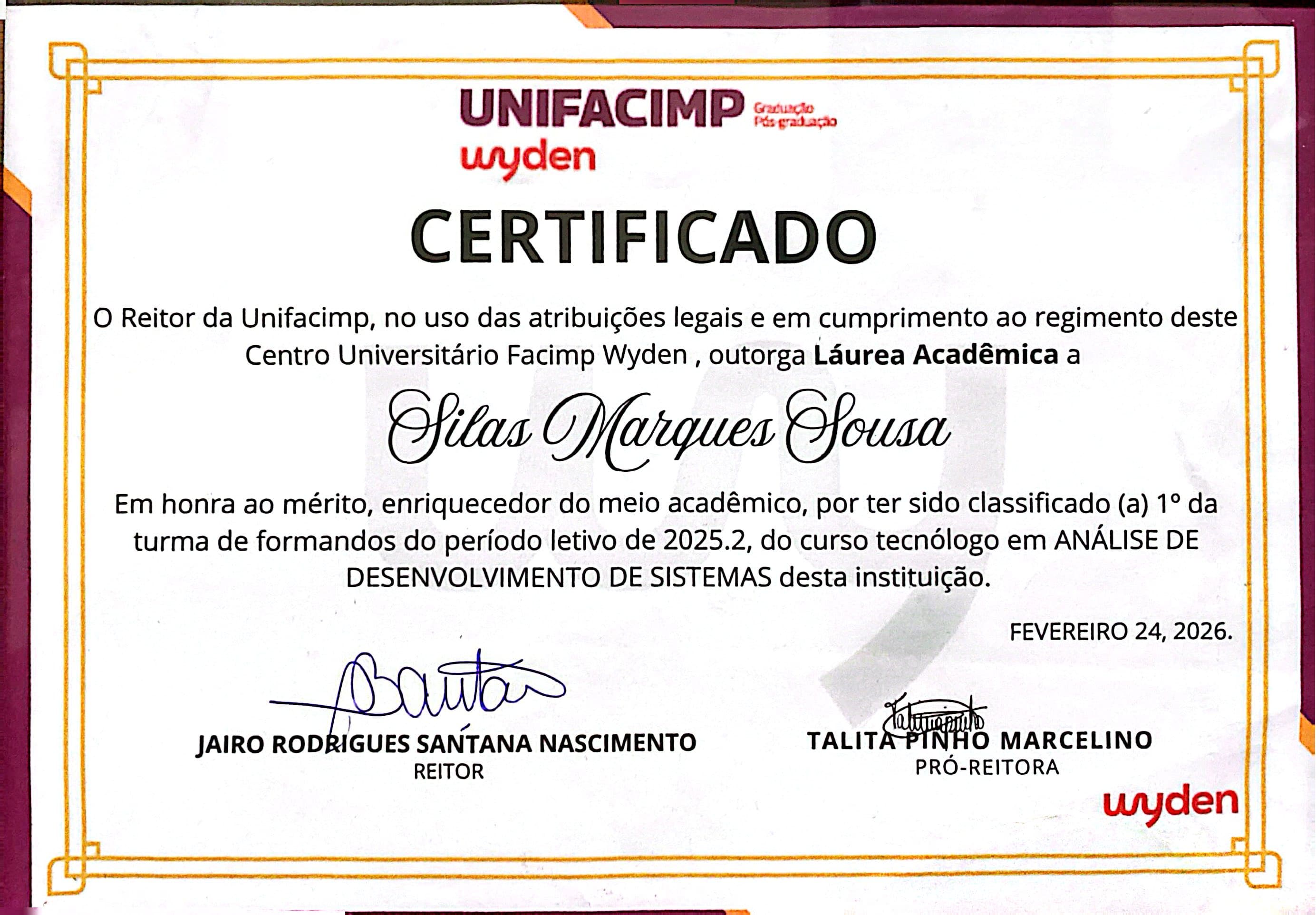 CERTIFICADO